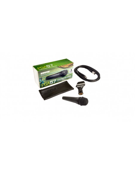 Microphone et caisson de caisse claire dynamique cardioïde PGA57