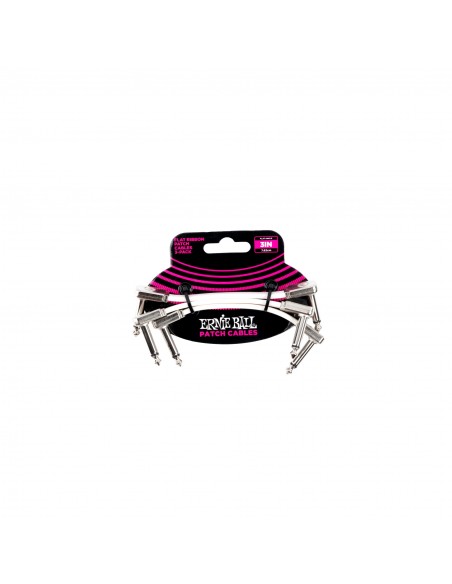 6384 Flachband-Patchkabel, weiß, 7.62cm , 3er-Pack