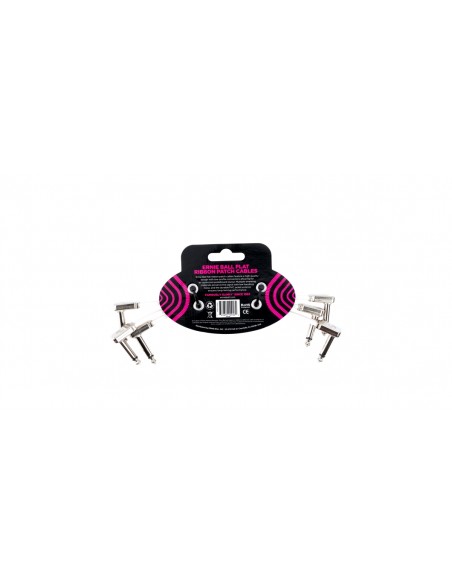 6385 Flat Ribbon Patch Cable White 15.24cm 3Pk