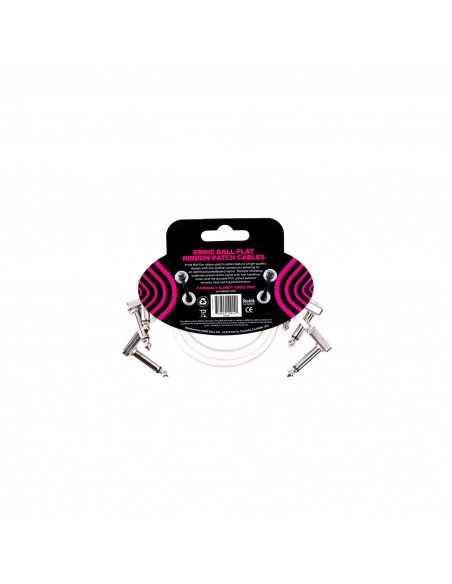 Câble de raccordement plat 6386 blanc 30.48cm 3Pk