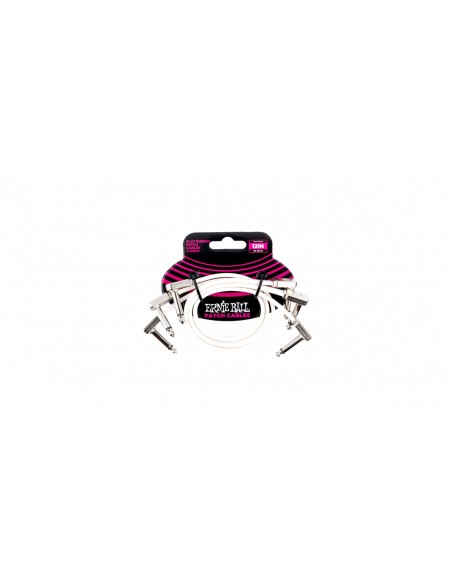 6386 Flat Ribbon Patch Cable White 30.48cm 3Pk
