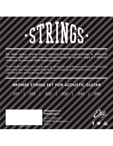 Corde Chitarra Acustica Bronze 11-52...