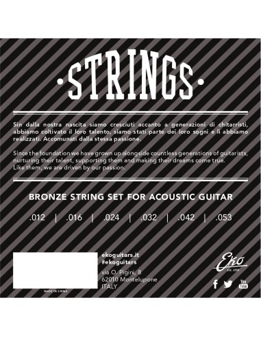 Corde Chitarra Acustica Bronze 11-52...