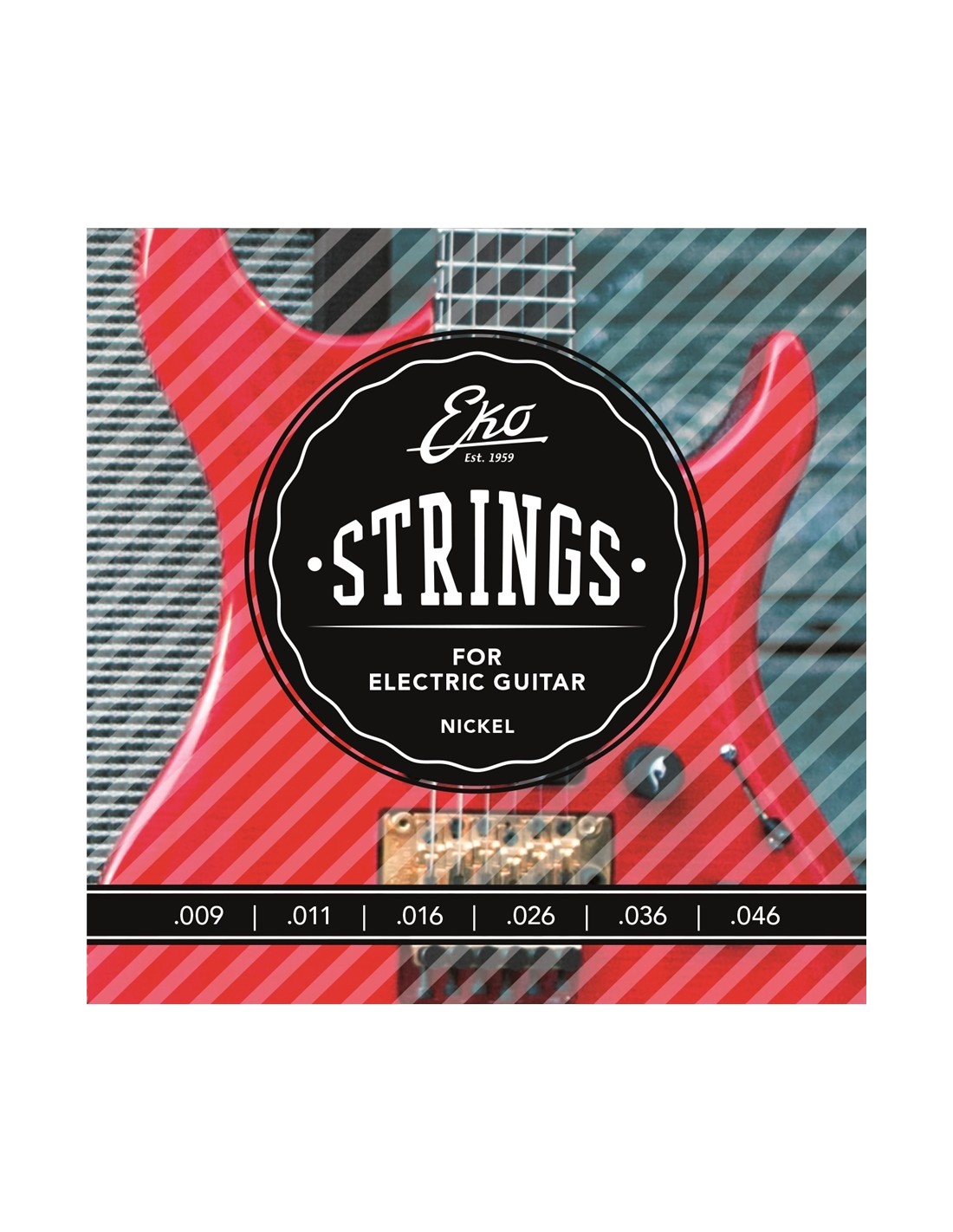 Juego de cuerdas para guitarra eléctrica de 9 a 46 cuerdas ligeras/6