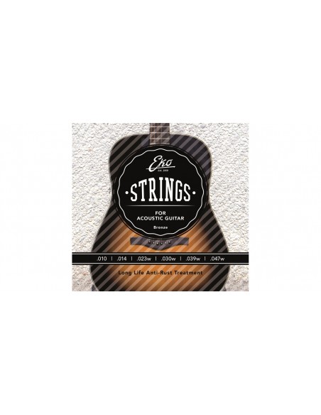 Acoustic Guitar Strings Bronze 10-47 Light Set/6