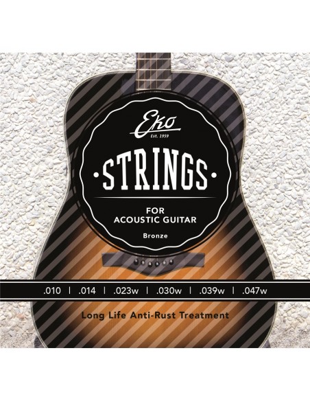 Acoustic Guitar Strings Bronze 10-47 Light Set/6