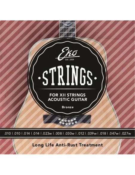 Corde Chitarra Acustica XII Bronze 10-47 Light Set/12