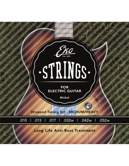E-Gitarrensaiten 10-52 Light Top Heavy Bottom Satz/6