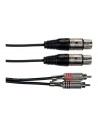 K10-3 Cavo Segnale 2x RCA maschio/2x XLR Femmina 3 m