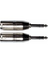 AD27 Adattatore Jack TRS Maschio/XLR Maschio 2 Pcs