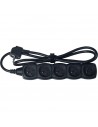 Regleta de 5 enchufes MULTI 5 sin interruptor