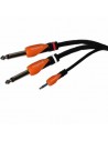 Bespeco SLYMSJ300 Cavo Mini Jack Stereo 2 Jack Mono