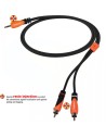 Câble stéréo mini jack RCA Bespeco SLYMSR180