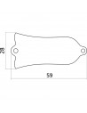 EZ1128B Les Paul® Style Trussrod Cover Plate Black