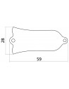 EZ1128B Les Paul® Style Trussrod Cover Plate Black