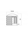 EZ1223B Manopole di regolazione Metallo Nero 2 Pcs