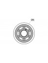 EZ1223B Manopole di regolazione Metallo Nero 2 Pcs
