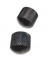 EZ1223B Manopole di regolazione Metallo Nero 2 Pcs