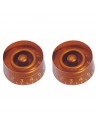 EZ1219A Les Paul® Style Tuning Knobs Amber 2 Pcs