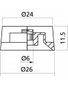 EZ1219A Stimmknöpfe im Les Paul®-Stil, Bernstein, 2 Stück