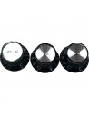 Boutons de réglage de style SG® EZ2215B noirs, 3 pièces