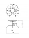 EZ2215B SG® Style Adjustment Knobs Black 3 Pcs