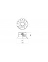 Boutons de réglage de style SG® EZ2215B noirs, 3 pièces