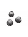 EZ1215B Stratocaster® Style Adjustment Knobs Black 3 Pcs