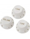 EZ1215W Manopole di regolazione Stratocaster® Style Bianche 3 Pcs