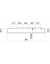 EZ1452 Kunststoff-Capodaster für E-Gitarre, elfenbeinfarben
