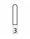 EZ1491 Selletta Plastica Chitarra Acustica Avorio