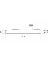 EZ1495 - Puente de hueso para guitarra acústica