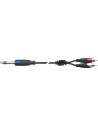 SX /12-5K Stereo Jack/2 RCA Male