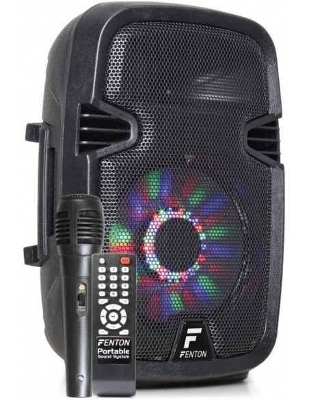Fenton FT8LED Sistema Portatile con Radiomicrofono e Bluetooth