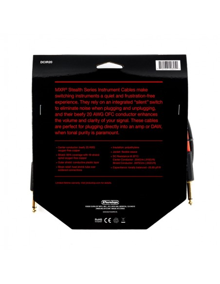 DCIR20 Cavo Strumento Stealth Series 6 metri