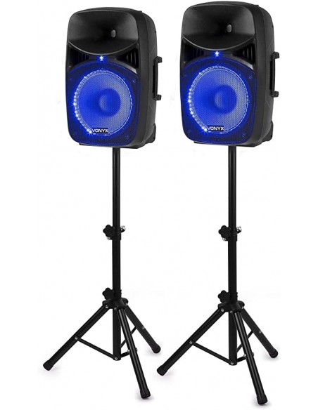Vonyx Vps122a Actspeakset12" led & Stands