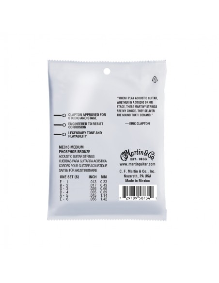 Martin & Co. MEC13 Clapton's Choice Medium Phosphor Bronze 13-56