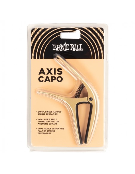 Ernie Ball 9606 Axis Capo Gold Satin