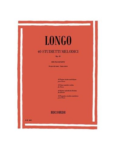 Longo - 40 Studietti Melodici Per...