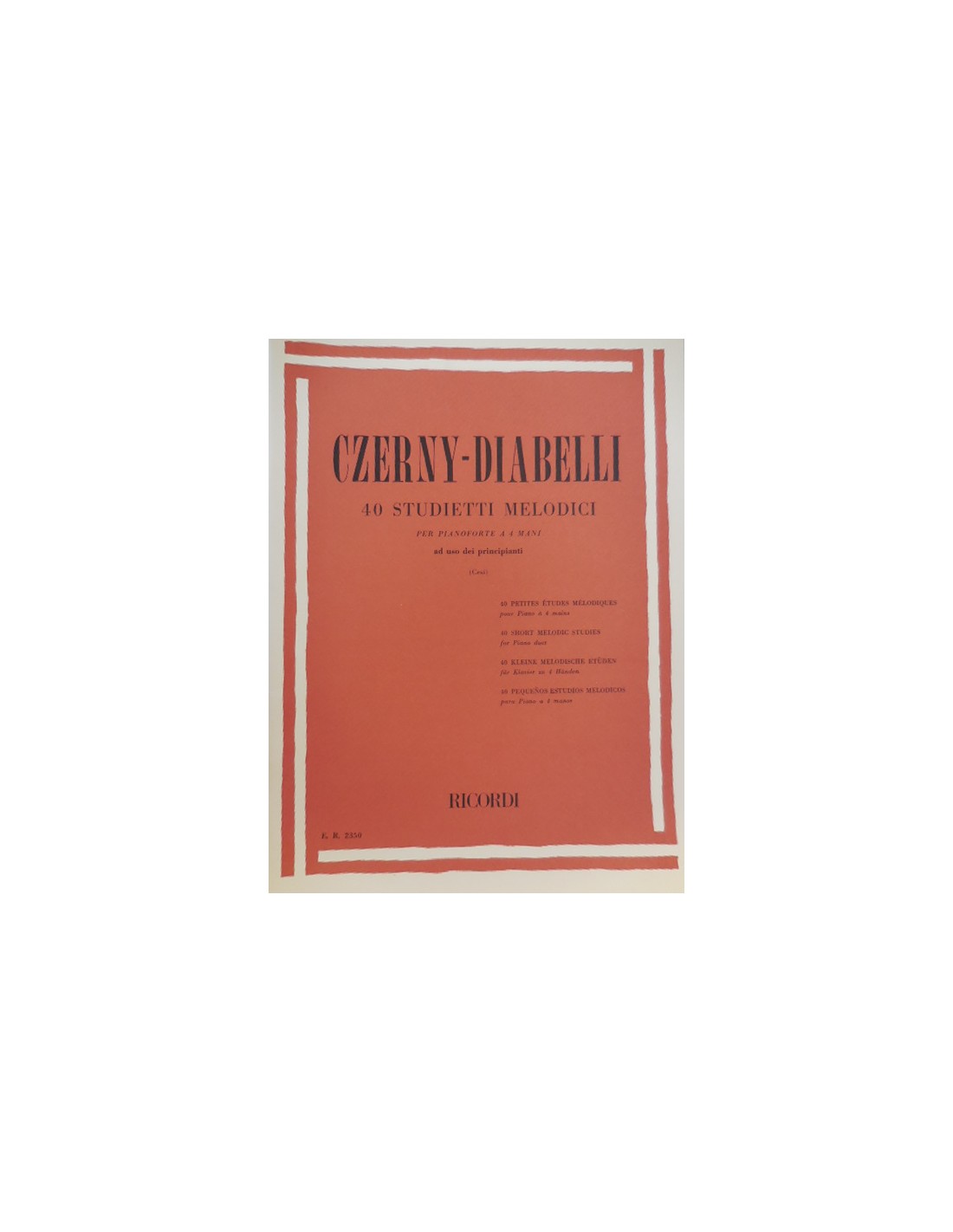 Czerny Carl - 40 studi melodici per principianti
