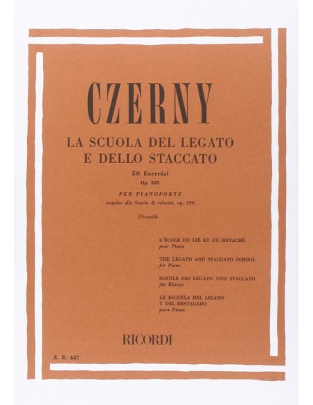 Czerny Carl - Scuola Legato/staccato op.335