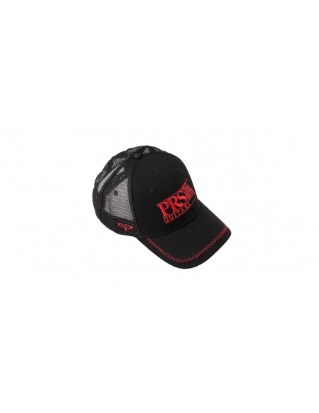 Gorra de camionero con logotipo en bloque y logotipo en rojo