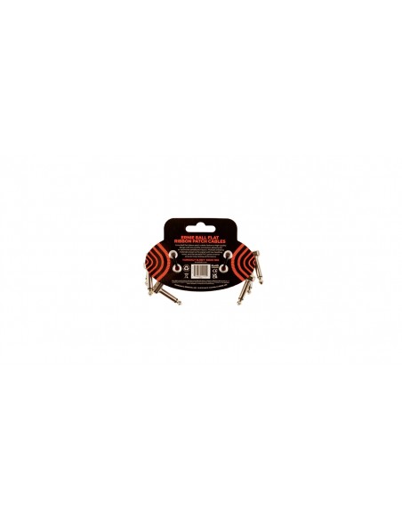 6401 Flat Ribbon Patch Cable Red 7,62cm 3-Pk