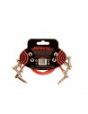Cable de conexión plano de cinta 6403, color rojo, 30,48 cm, paquete de 3