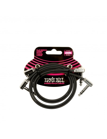6406 Flachband-Stereo-Patchkabel 24" 2er-Pack