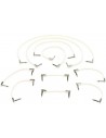 Ernie Ball 6387 Flat Ribbon Patch Cables White Multi-pack