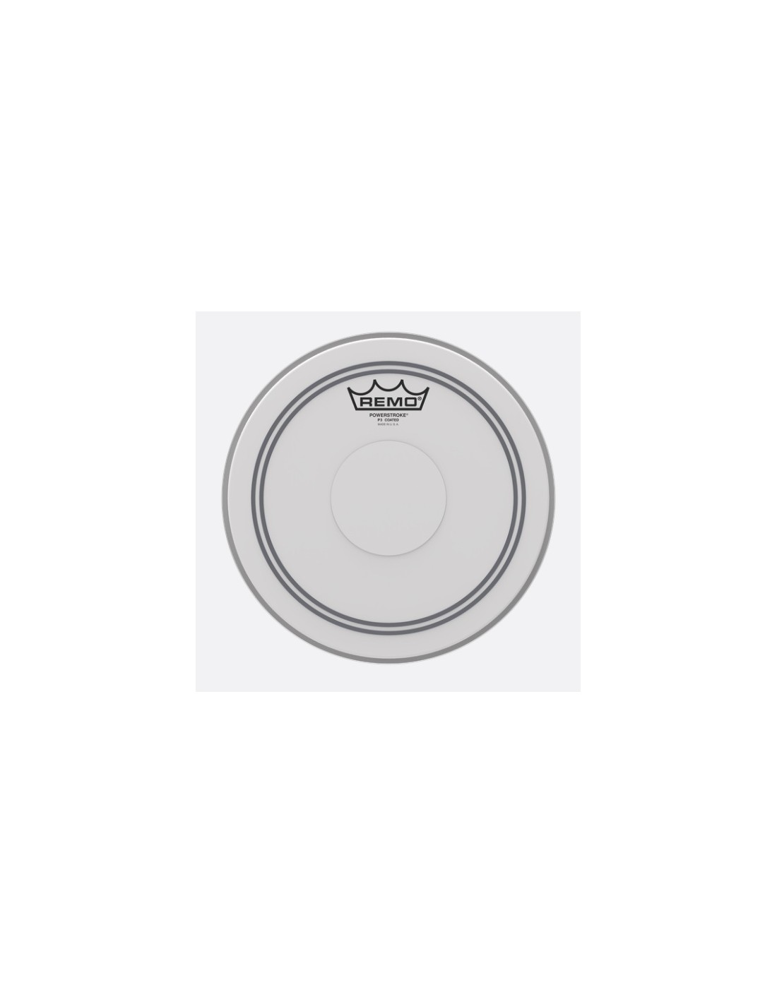 Remo P3-0110-C2 Powerstroke P3 Coated Top Clear Dot 10