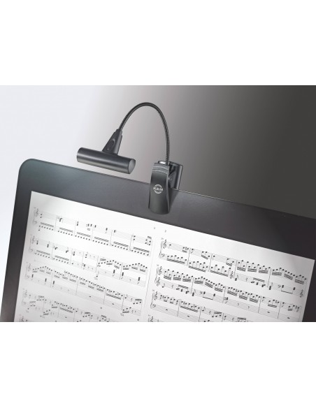 KONIG & MEYER 12247 LAMPADA DA LEGGIO 8 LED A COLLO D'OCA