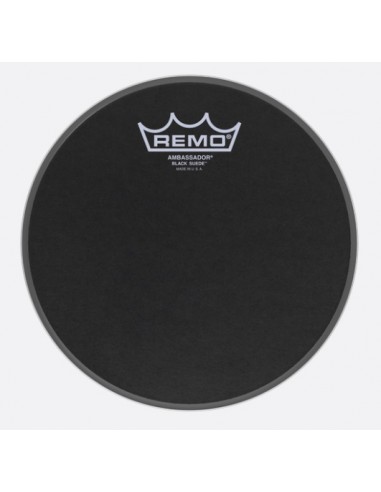 Remo BA-0808-ES Black Suede Ambassador 8