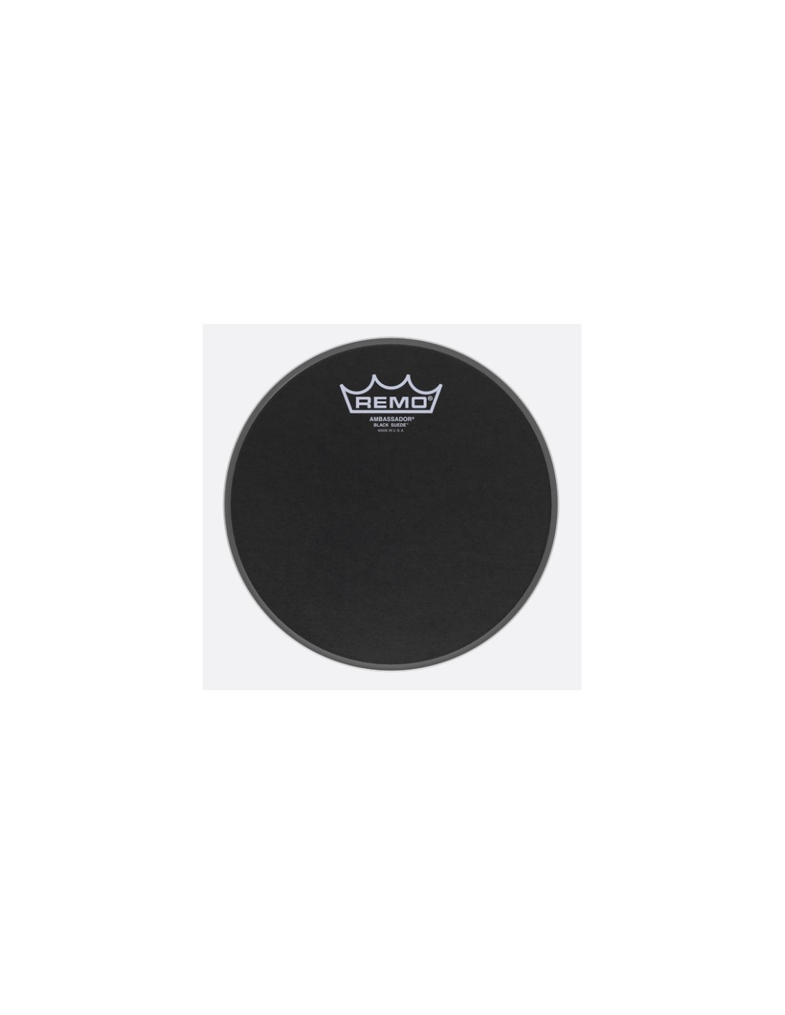 Remo BA-0808-ES Black Suede Ambassador 8